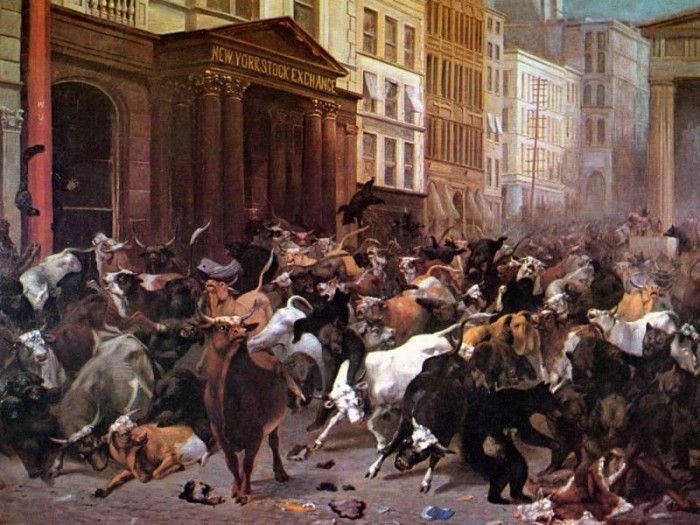 JLM-1879-William Beard-Bulls and Bears in the Market. ,  