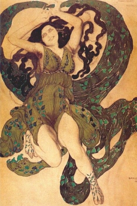 bakst narcisse a-nymph 1911. , 