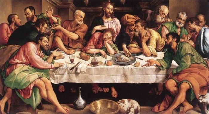 BASSANO Jacopo The Last Supper. ,    
