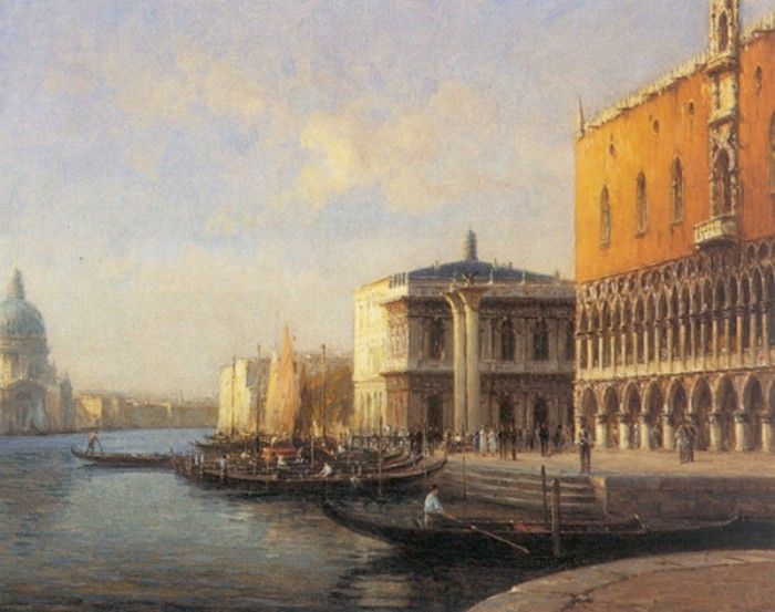 Bouvard Antoine Venice Promenade de Vantle Palaisdes Doges. , 