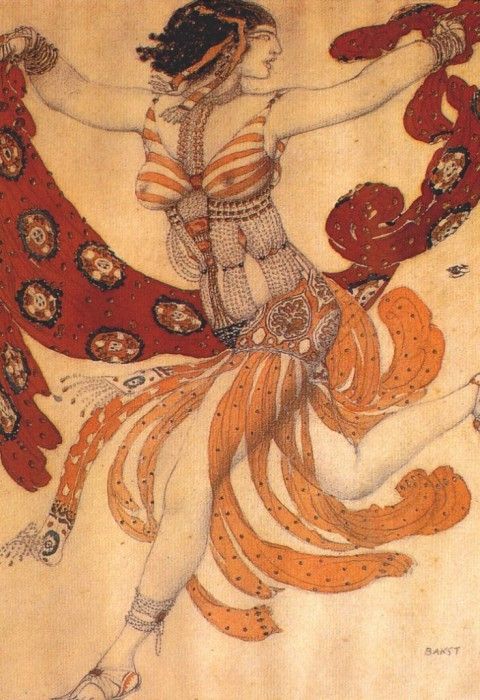 bakst cleopatre a-dancer 1909. , 