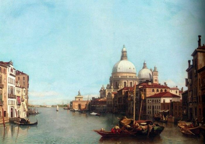 Francois Antoine Bossuet Le Grande Canal Venise 1878.   