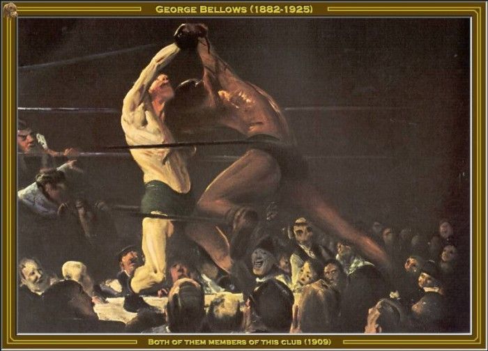 George Bellows-Members Of This Club(1909) Po Amp 068. ,  