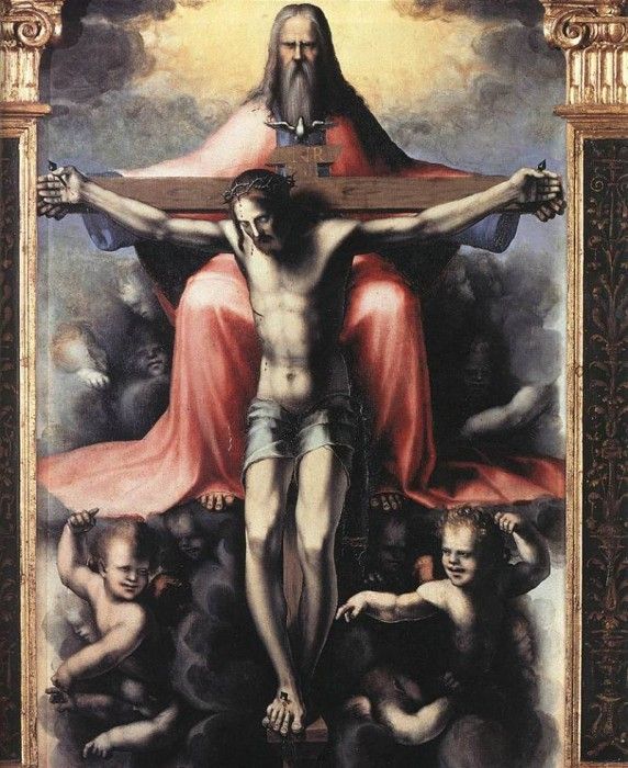 BECCAFUMI Domenico Trinity detail. , 