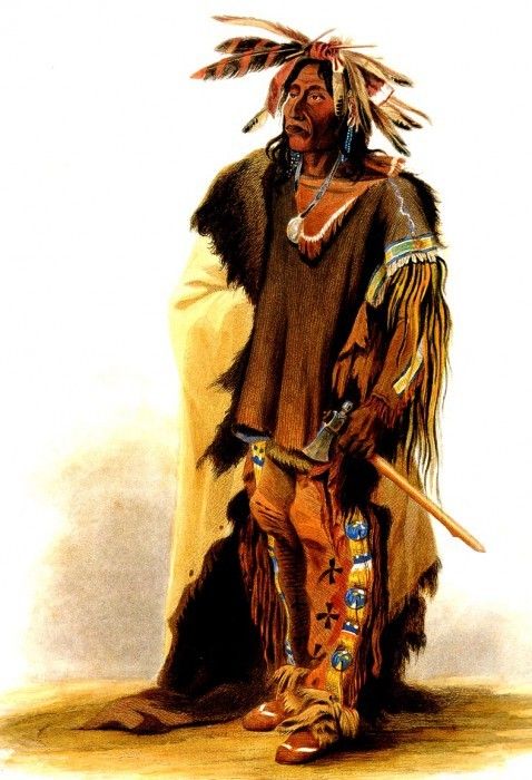 Kb 0009 Wahk-Ta-Ge-Li Sioux Warrior KarlBodmer, 1833 sqs. , 