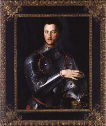 Bronzino Duke Cosimo I deMedici in Armour, c.1540s, oil on . , 