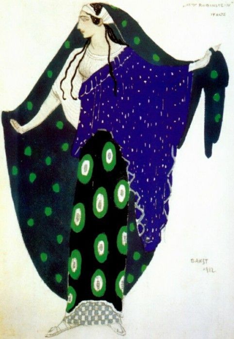 bakst helene-de-sparte ida-rubinstein-in-act-iv 1912. , 