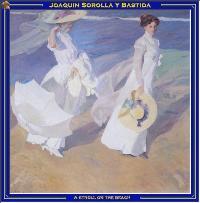 PO Vp S2 47 Bastida-A stroll on the beach. Bastida,  Sorolla Y