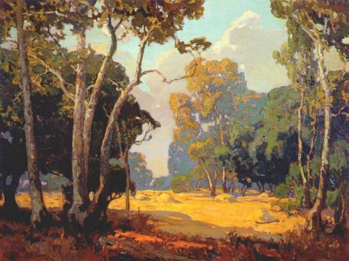 bischoff summer, a california woodland. , 