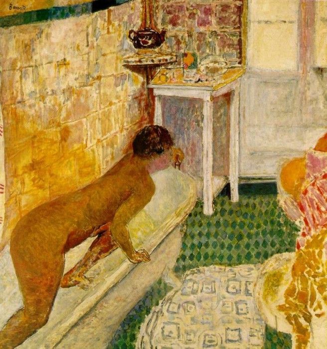 Bonnard La sortie de la baignoire, ca 1930, 129x123 cm, Priv. , 