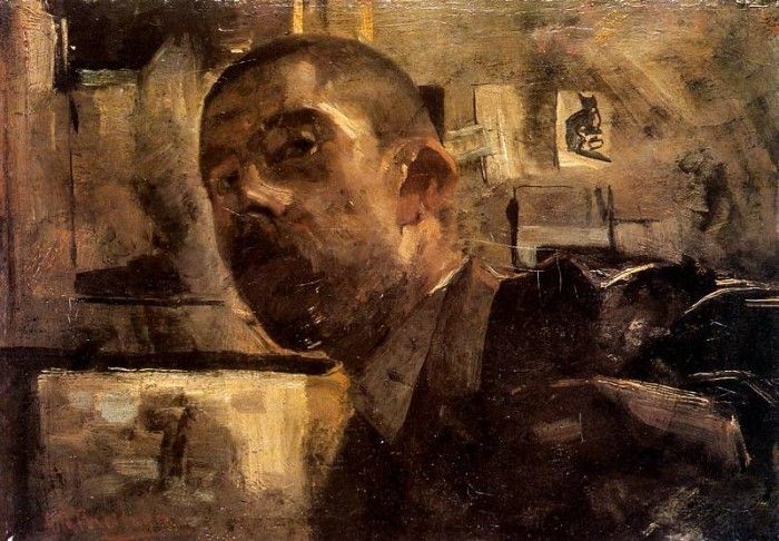 Breitner George Hendrik Self portrait Sun.   