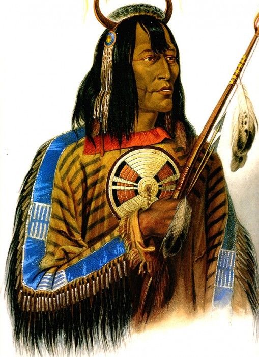 Tna 0005 Noapeh Assiniboin Chief KarlBodmer, 1834 sqs. , 