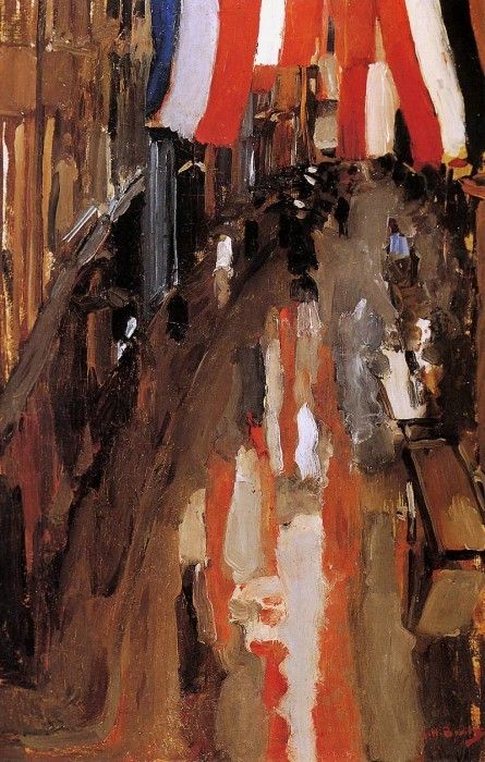 Breitner George Kalverstraat with Flags Sun.   