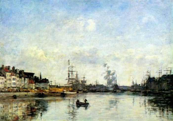 boudin dunkirk (entrance to the harbor) 1889. , 
