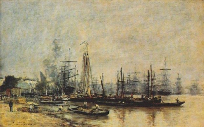boudin bordeaux harbor 1874. , 