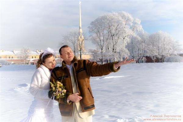 Новые идеи для зимней свадебной фотосессии
