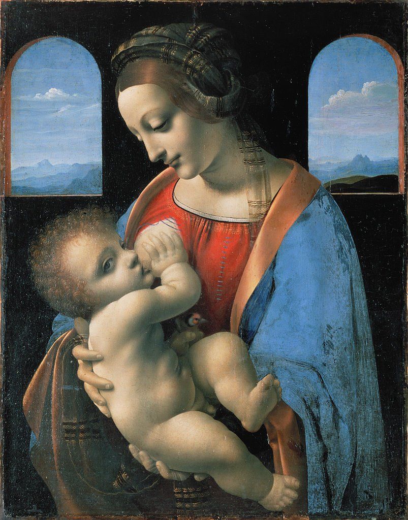Картина «Мадонна с младенцем» Леонардо да Винчи