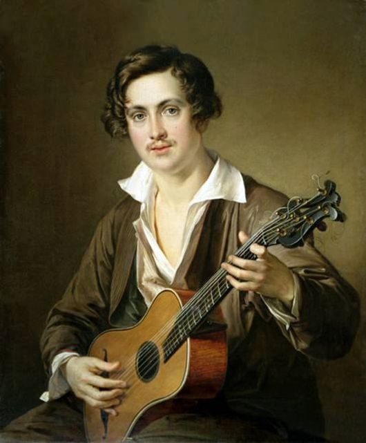 Василий Тропинин — картина «Гитарист»